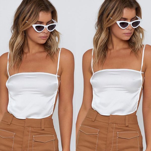 fashion women ladies tank strap backless stain vest tank summer women clothing, White
fashion women ladies tank strap backless stain vest tank summer women clothing, White