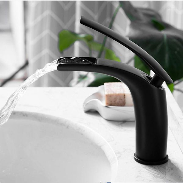 bathroom sink faucets wzly basin faucet black solid brass open type waterfall deck mounted mixer tap torneira 1
bathroom sink faucets wzly basin faucet black solid brass open type waterfall deck mounted mixer tap torneira 1