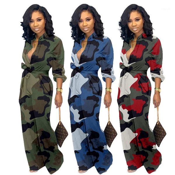 new women long sleeve button tie camo jumpsuit rompers party suits clubwear1, Black;white
new women long sleeve button tie camo jumpsuit rompers party suits clubwear1, Black;white