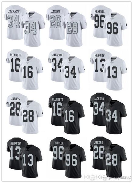 men women las vegas raiders 34 bo jackson 28 josh jacobs 16 jim plunkett 13 hunter renfrow 96 clelin ferrell football jerseys, Black;red
men women las vegas raiders 34 bo jackson 28 josh jacobs 16 jim plunkett 13 hunter renfrow 96 clelin ferrell football jerseys, Black;red