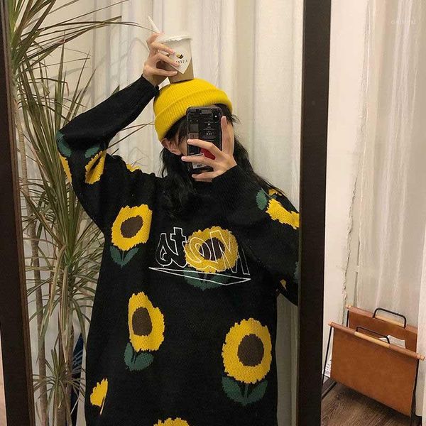 nicemixwoherb korean loose sweaters women winter long sleeve pullovers floral jacquard ladies o-neck woman harajuku clothes1, White;black
nicemixwoherb korean loose sweaters women winter long sleeve pullovers floral jacquard ladies o-neck woman harajuku clothes1, White;black