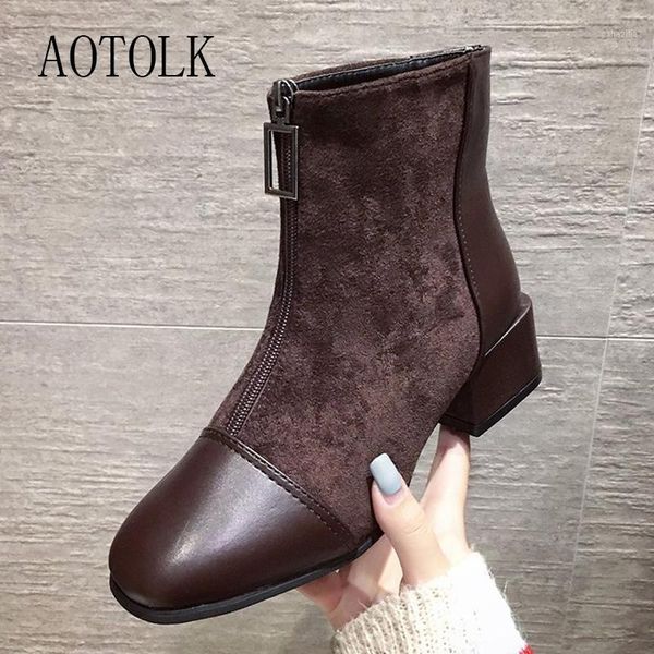 boots women ankle autumn shoes female round toe soft fashion zipper square heels girl winter 2021 plsh size boots1, Black
boots women ankle autumn shoes female round toe soft fashion zipper square heels girl winter 2021 plsh size boots1, Black