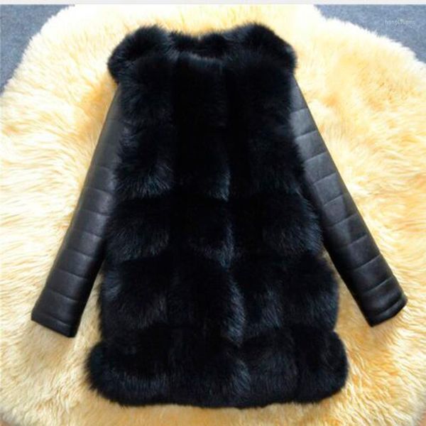 2018 winter new arrival warm women faux fur coat with pu sleeve high imitation fur jacket black outerwear1
2018 winter new arrival warm women faux fur coat with pu sleeve high imitation fur jacket black outerwear1