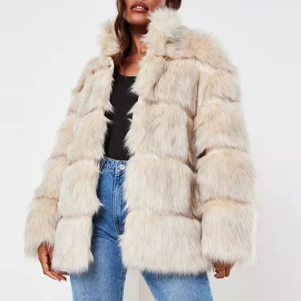 malina casual winter thick faux fur coats women fashion loose striped jackets women elegant solid coats female ladies jmx1016, Black;brown
malina casual winter thick faux fur coats women fashion loose striped jackets women elegant solid coats female ladies jmx1016, Black;brown