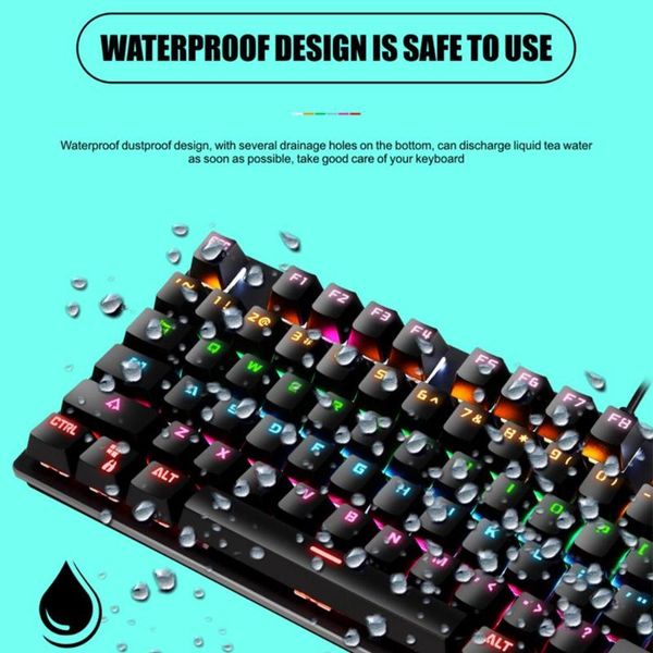 black k550 green shaft mechanical keypad 87 keys gaming keyboard with colorful light effect for windows xp/7/8/10 systems
black k550 green shaft mechanical keypad 87 keys gaming keyboard with colorful light effect for windows xp/7/8/10 systems