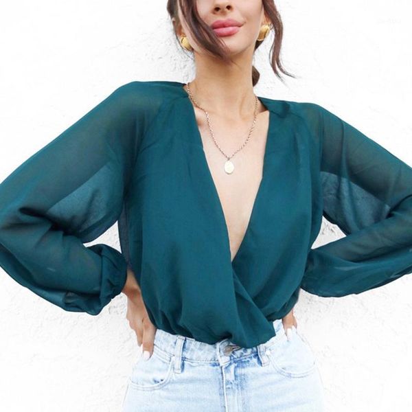 women jumpsuit retro cross v neck long sleeve blue bodysuit shirt casual pleated siamese blouse playsuits female h61, Black;white
women jumpsuit retro cross v neck long sleeve blue bodysuit shirt casual pleated siamese blouse playsuits female h61, Black;white