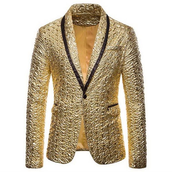 vogue shiny gold sequin glitter embellished blazer jacket men nightclub prom suit men blazer costume homme stage clothes, White;black
vogue shiny gold sequin glitter embellished blazer jacket men nightclub prom suit men blazer costume homme stage clothes, White;black