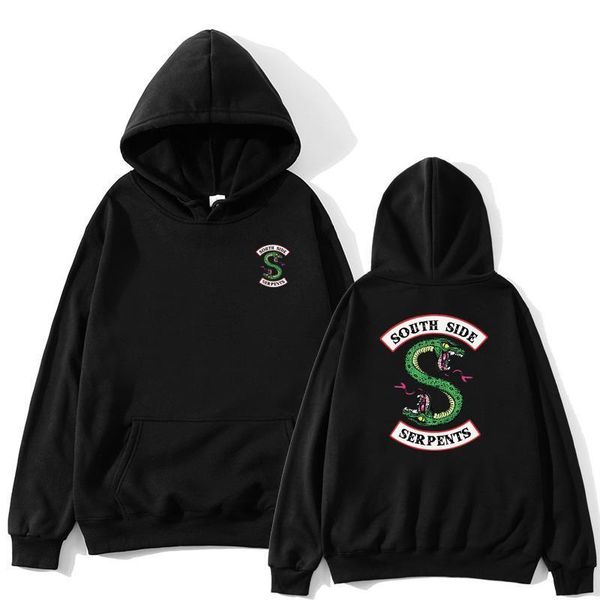 south side sreaments hoodie fullshirts fashion snake print riverdale hoodies мужчины женщины streetwoot оплачиваясь пуловер толстовка, Black
south side sreaments hoodie fullshirts fashion snake print riverdale hoodies мужчины женщины streetwoot оплачиваясь пуловер толстовка, Black