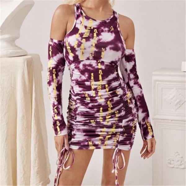 casual dresses autumn bodycon dress 2021 o neck cold shoulder purple tie dye print suit stretch pencil party mini, Black;gray
casual dresses autumn bodycon dress 2021 o neck cold shoulder purple tie dye print suit stretch pencil party mini, Black;gray