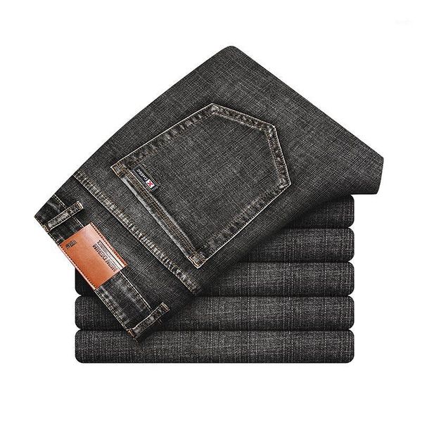 spring new men's business casual stretch jeans classic gray black regular-version denim pants male brand boutique trousers1, Blue
spring new men's business casual stretch jeans classic gray black regular-version denim pants male brand boutique trousers1, Blue