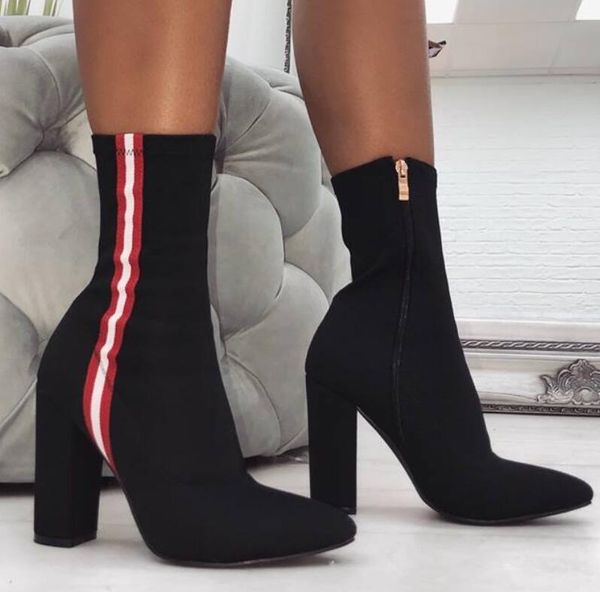 fast selling foreign trade new women's shoes large yards thick high-heeled boots european and american suede ribbon, Black
fast selling foreign trade new women's shoes large yards thick high-heeled boots european and american suede ribbon, Black