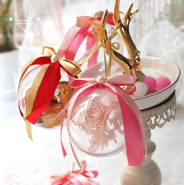 20 pcs pink / red ribbon clear plastic round ball wedding favors candy boxes bomboniera party supplies gift box (no chocolate)
20 pcs pink / red ribbon clear plastic round ball wedding favors candy boxes bomboniera party supplies gift box (no chocolate)