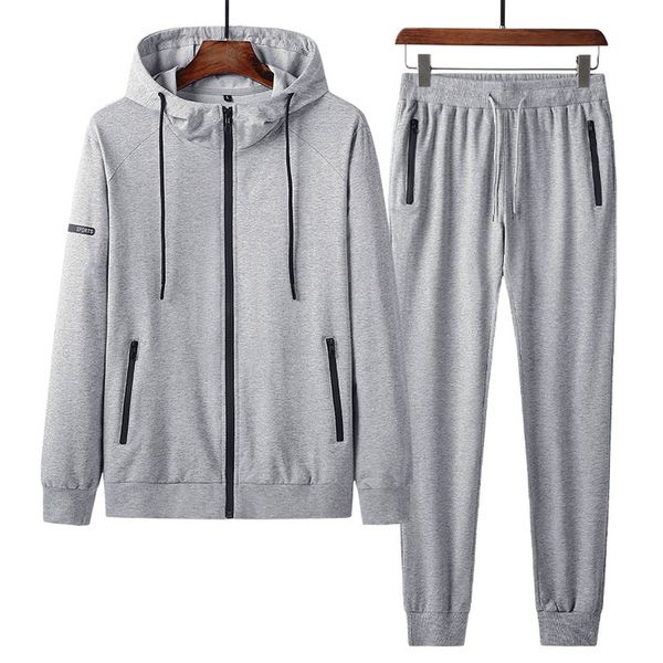 men's suit casual sports hooded cardigan pants cotton plus size running sportswear fashion two-piece kg-207, Gray
men's suit casual sports hooded cardigan pants cotton plus size running sportswear fashion two-piece kg-207, Gray