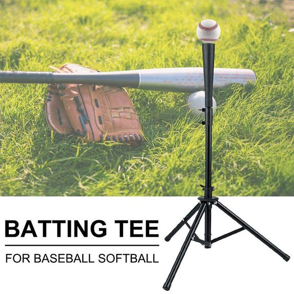 external baseball shape adjustable tripod soft ball practice support