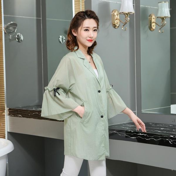 women summer thin jacket lady sun-proof clothing female flare sleeve fashion loose plus size s6-86701, Black;brown
women summer thin jacket lady sun-proof clothing female flare sleeve fashion loose plus size s6-86701, Black;brown
