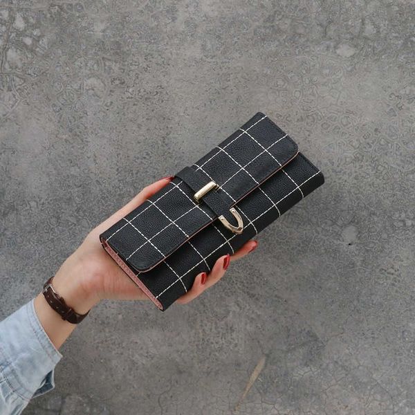brand design fashion clutch leather female long wallet women hasp strap money bag purse for phone, Red;black
brand design fashion clutch leather female long wallet women hasp strap money bag purse for phone, Red;black