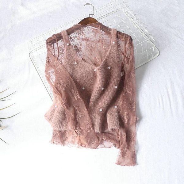 hisuma women summer hollow out embroidery lace flower mesh gauze basic ruffles shirt lady elastic slim pullover blouse, White
hisuma women summer hollow out embroidery lace flower mesh gauze basic ruffles shirt lady elastic slim pullover blouse, White