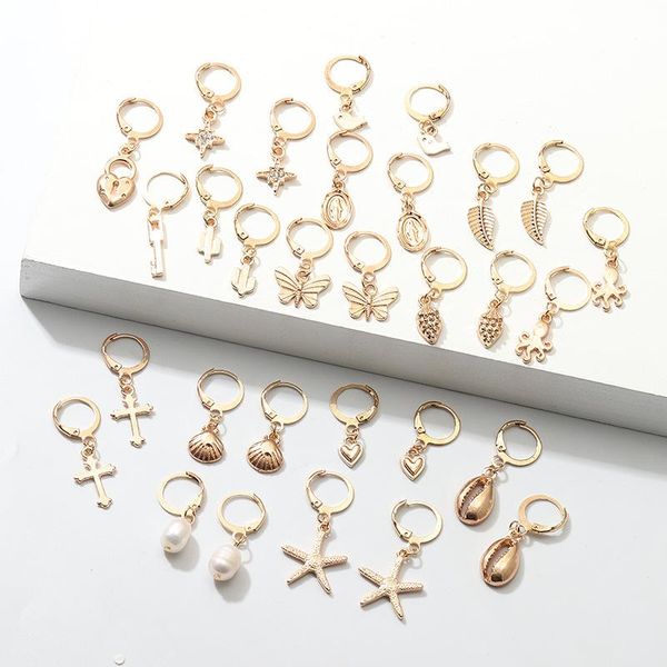 hoop & huggie 15 styles earrings for women sweet shell pendientes girl ear jewelry boucle d'oreille femme 2021 flower brincos, Golden;silver
hoop & huggie 15 styles earrings for women sweet shell pendientes girl ear jewelry boucle d'oreille femme 2021 flower brincos, Golden;silver