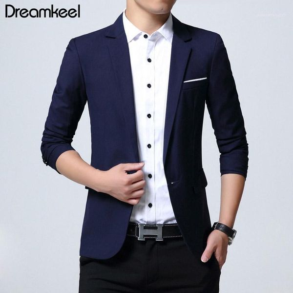 men's suits & blazers fashion mens casual blazer single button dress jacket men slim fit suit solid coat 2021 y1, White;black
men's suits & blazers fashion mens casual blazer single button dress jacket men slim fit suit solid coat 2021 y1, White;black