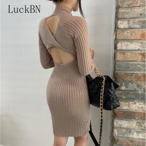 temperament high neck knitted dress autumn and winter korean design sense hollow open back slim slimming mini dresses black 2021, Black;gray
temperament high neck knitted dress autumn and winter korean design sense hollow open back slim slimming mini dresses black 2021, Black;gray