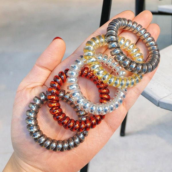 hair accessories 5pcs/pack spiral elastic rubber bands ponytail holder telephone wire line headband
hair accessories 5pcs/pack spiral elastic rubber bands ponytail holder telephone wire line headband