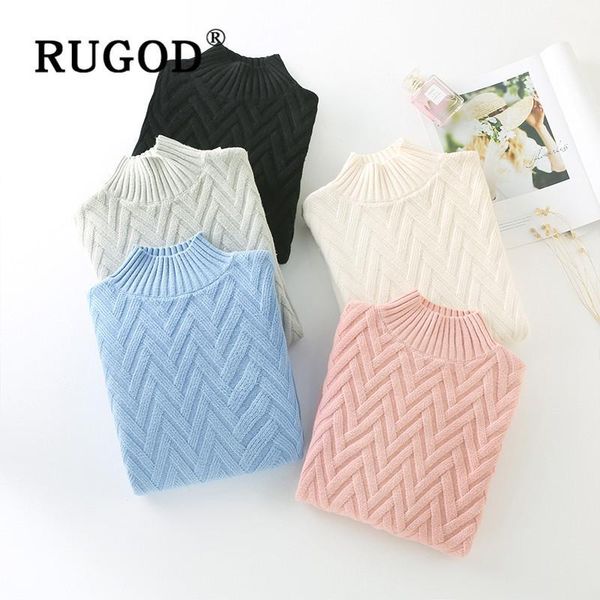 rugod knitted sweater solid pullover korean clothes half-collar jumper winter for women knitwear womens sweaters 20201, White;black
rugod knitted sweater solid pullover korean clothes half-collar jumper winter for women knitwear womens sweaters 20201, White;black