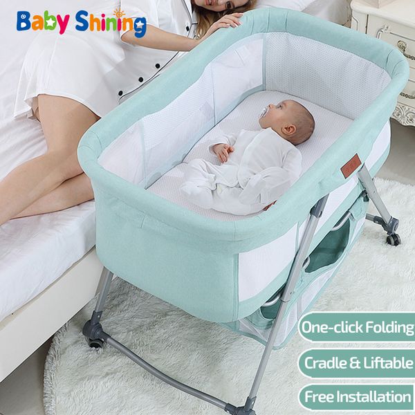 baby shining cradle crib newborn bed match with large bed baby shaker bassinet multi-function mobile foldable with mosquito net
baby shining cradle crib newborn bed match with large bed baby shaker bassinet multi-function mobile foldable with mosquito net