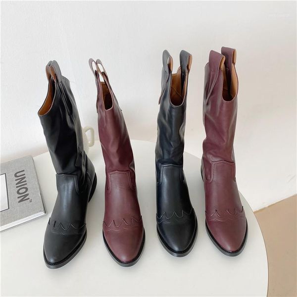 2020 women boots fall and winter new thick low heel round toe boots ladies mid-calf fashion soft shoes for woman1, Black
2020 women boots fall and winter new thick low heel round toe boots ladies mid-calf fashion soft shoes for woman1, Black