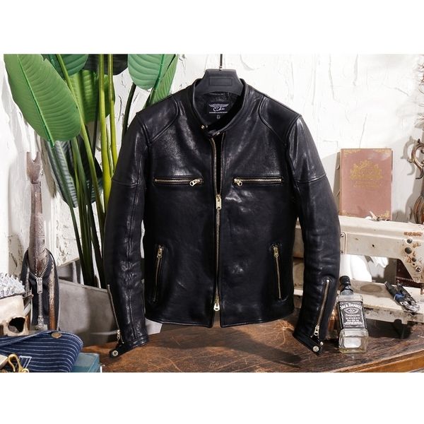 yrgenuine leather.brand luxury vintage motor style italy tanning sheepskin jacket,men slim quality leather coat 201116, Black
yrgenuine leather.brand luxury vintage motor style italy tanning sheepskin jacket,men slim quality leather coat 201116, Black