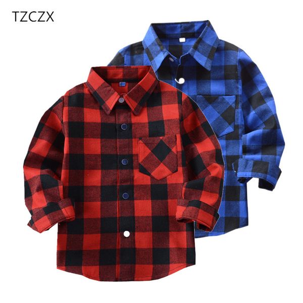boys shirts classic casual plaid flannel children shirts for 2-11 years kids boy wear lj200815, White;black 
boys shirts classic casual plaid flannel children shirts for 2-11 years kids boy wear lj200815, White;black