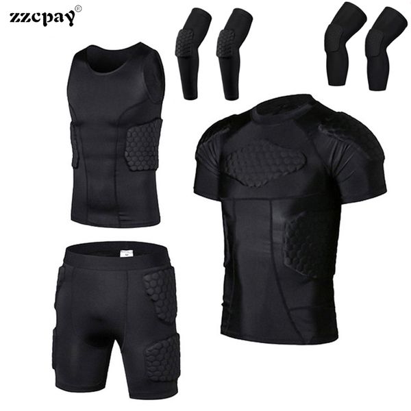 gym clothing men's sports anti-collision wear knee pads elbow shockproof thickened shorts shirt vest set chest rib spine protective, White;black
gym clothing men's sports anti-collision wear knee pads elbow shockproof thickened shorts shirt vest set chest rib spine protective, White;black