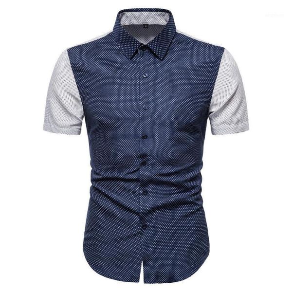 men's casual shirts men's camisa polka dot patchwork summer male blouse slim short sleeve turn-down collar shirt men masculina1, White;black
men's casual shirts men's camisa polka dot patchwork summer male blouse slim short sleeve turn-down collar shirt men masculina1, White;black