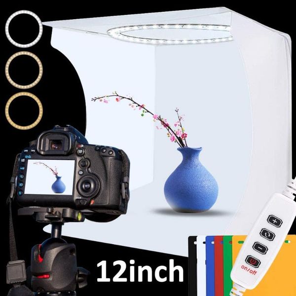 flash heads 32*32cm mini ring lightbox dimmable led room foldable po studio shooting box pography tent kit with 6 color backdrops
flash heads 32*32cm mini ring lightbox dimmable led room foldable po studio shooting box pography tent kit with 6 color backdrops