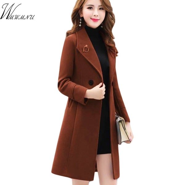 winter slim woolen coat women casual korean woolen jacket fashion double-breasted cardigan elegant outwear new 201030, Black
winter slim woolen coat women casual korean woolen jacket fashion double-breasted cardigan elegant outwear new 201030, Black