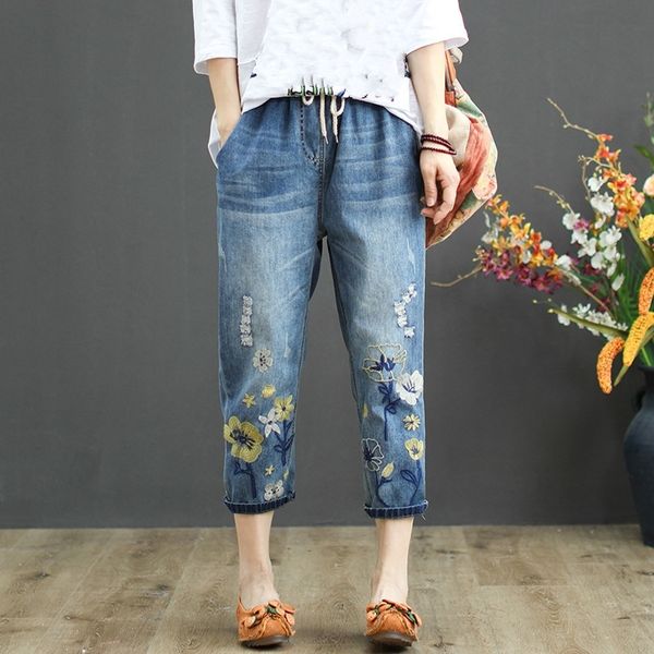 capris womens high waist jeans woman denim pant summner vintage loose ripped hole embroidery pantalon jean femme plus size y200417, Blue
capris womens high waist jeans woman denim pant summner vintage loose ripped hole embroidery pantalon jean femme plus size y200417, Blue