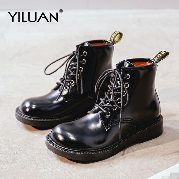 boots yiluan brand women leather platform casual shoes woman student black ankle winter motorcycle
boots yiluan brand women leather platform casual shoes woman student black ankle winter motorcycle