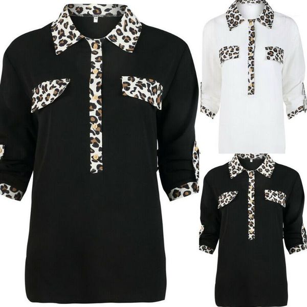 2019 new style fashion women' casual shirt slim fit half sleeve formal patchwork casual shirt basic 1, White
2019 new style fashion women' casual shirt slim fit half sleeve formal patchwork casual shirt basic 1, White