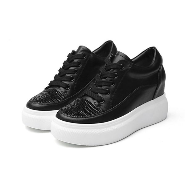 leather white 2019 spring new korean version of rhinestone casual muffin soft bottom student shoes size35--39, Black
leather white 2019 spring new korean version of rhinestone casual muffin soft bottom student shoes size35--39, Black