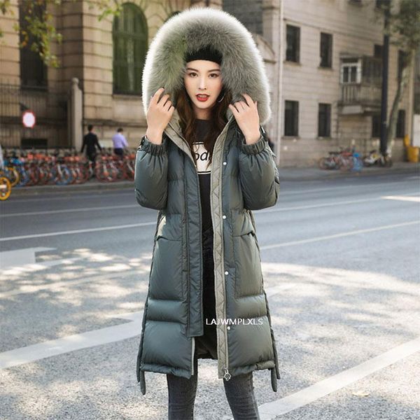 women's down & parkas real natural fur 2021 winter jacket women loose duck female long parka thick hooded coat plus size overcoat, Black
women's down & parkas real natural fur 2021 winter jacket women loose duck female long parka thick hooded coat plus size overcoat, Black