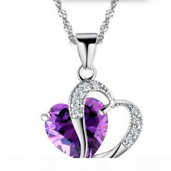 blue purple fashion necklace for women 925 silver plated cz heart pendant necklace ladies gifts jewelry
blue purple fashion necklace for women 925 silver plated cz heart pendant necklace ladies gifts jewelry