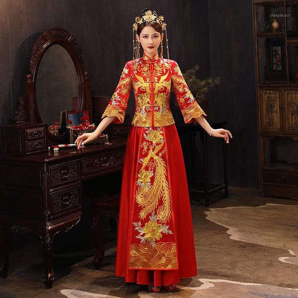 plus size 6xl chinese traditional embroidery wedding dress cheongsam oriental vintage hanfu qipao ancient bride wedding dress1, Red
plus size 6xl chinese traditional embroidery wedding dress cheongsam oriental vintage hanfu qipao ancient bride wedding dress1, Red