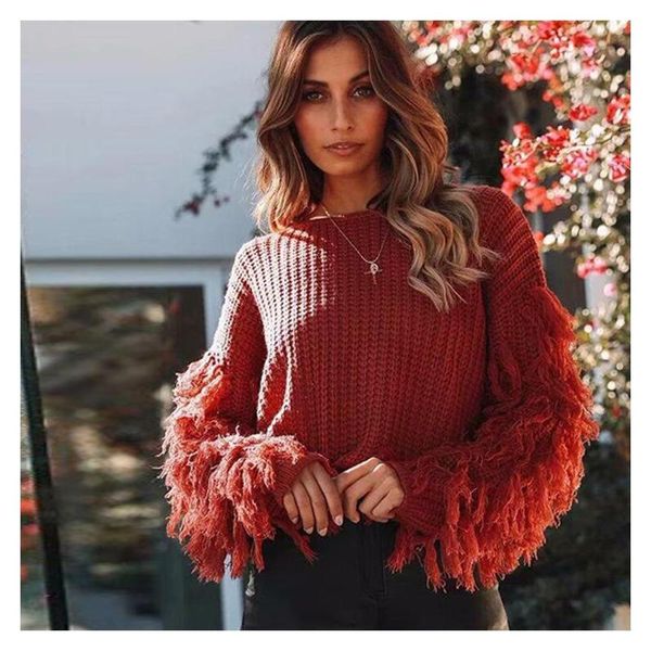 women's sweaters womens winter casual loose lightweight knitted round neckline long sleeve pullovers ladies loungewear fashion tassel, White;black
women's sweaters womens winter casual loose lightweight knitted round neckline long sleeve pullovers ladies loungewear fashion tassel, White;black