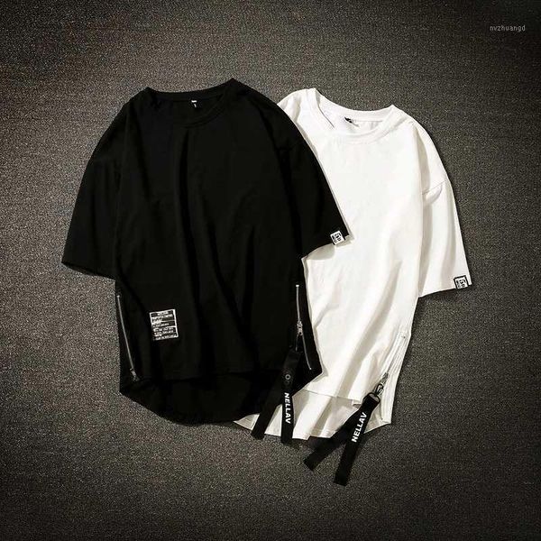 streetwear cotton men t-shirt half length tee shirt homme hip hop ribbons side-zipper short sleeve men t shirt1, White;black
streetwear cotton men t-shirt half length tee shirt homme hip hop ribbons side-zipper short sleeve men t shirt1, White;black