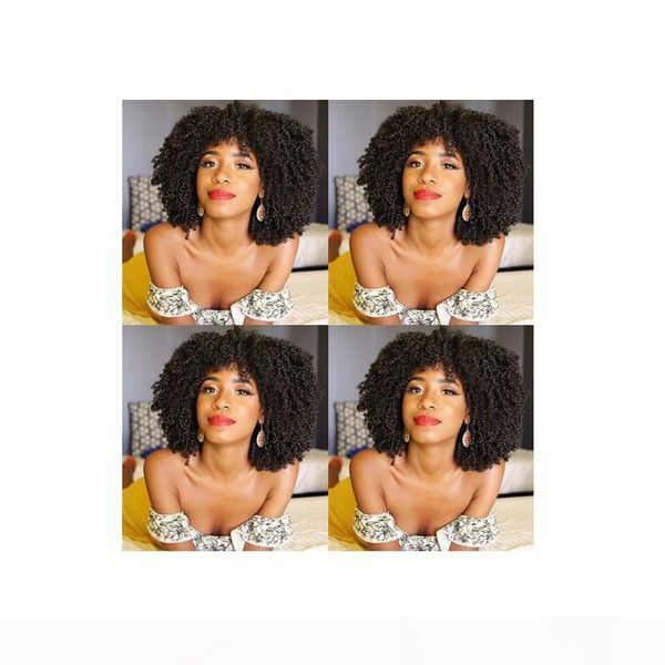 new women's soft lndian hair african americ afro short bob kinky curly full wig simulation human hair curly black wig with bangs
new women's soft lndian hair african americ afro short bob kinky curly full wig simulation human hair curly black wig with bangs