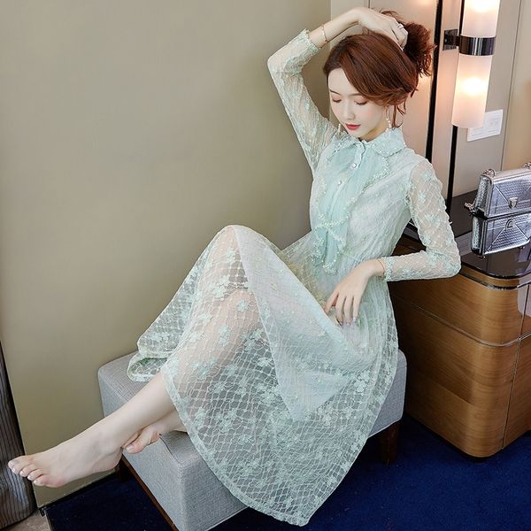 4paab lace green for women new mori fashion fairy super fairy 2020 style avocado dress lace dress autumn ebvom, Black;gray
4paab lace green for women new mori fashion fairy super fairy 2020 style avocado dress lace dress autumn ebvom, Black;gray