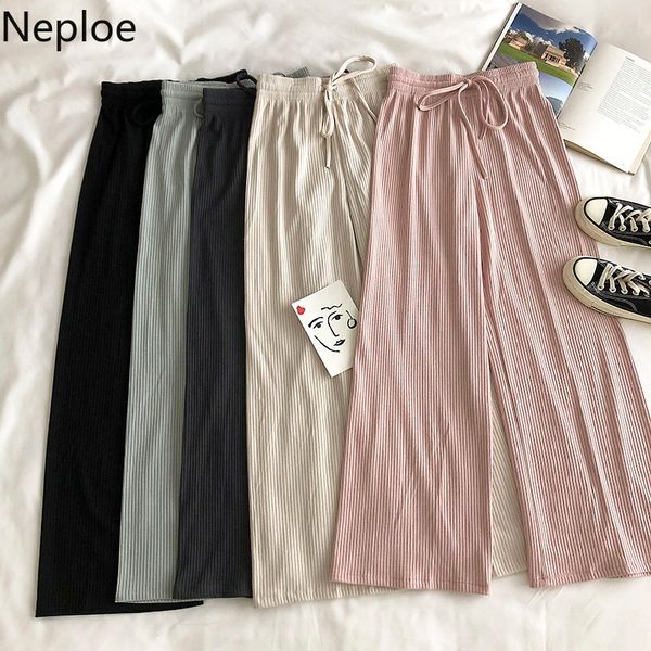 neploe solid wide leg pants women lace up high waist 2020 spring casual simple fashion pantalon femme new long trousers 1c899 t200422, Black;white
neploe solid wide leg pants women lace up high waist 2020 spring casual simple fashion pantalon femme new long trousers 1c899 t200422, Black;white