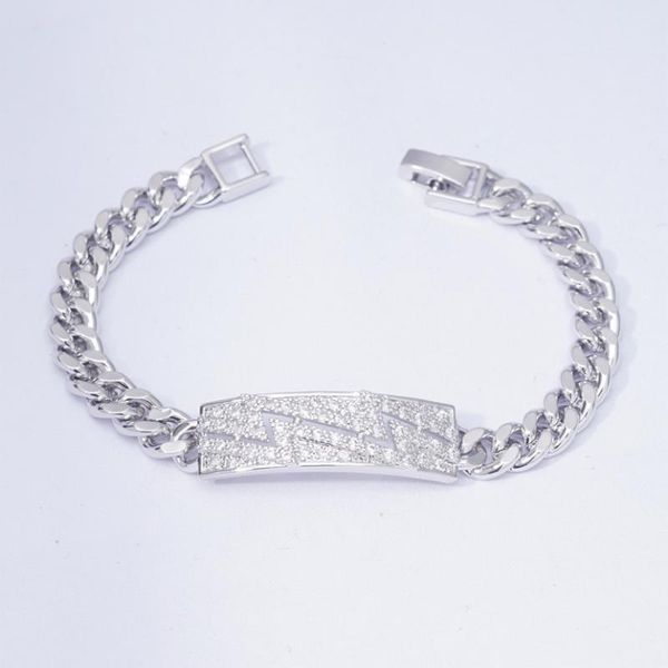 wedding chain link bracelets women men micro pave cz white gold color bracelet femme white gold simple jewelry gift, Black
wedding chain link bracelets women men micro pave cz white gold color bracelet femme white gold simple jewelry gift, Black