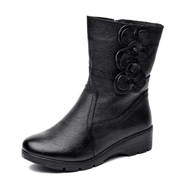 ретро подлинный кожаный сапог снег цветок молния wedge короткие ботильоны для женщин толстые плюша обувь 2020 зима mother теплая обувь, Black
ретро подлинный кожаный сапог снег цветок молния wedge короткие ботильоны для женщин толстые плюша обувь 2020 зима mother теплая обувь, Black