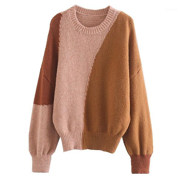 seebeautiful new fashion 2020 spring simple contrast color round neck long sleeve loose pullover knitting sweater woman q7161, White;black
seebeautiful new fashion 2020 spring simple contrast color round neck long sleeve loose pullover knitting sweater woman q7161, White;black