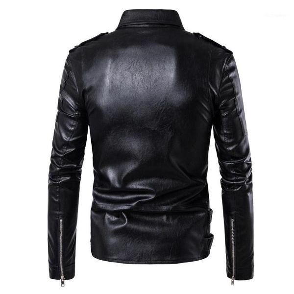 new design motorcycle 2020 bomber men autumn turn-down collar slim fit male leather jacket coats plus size m-5xl1, Black
new design motorcycle 2020 bomber men autumn turn-down collar slim fit male leather jacket coats plus size m-5xl1, Black